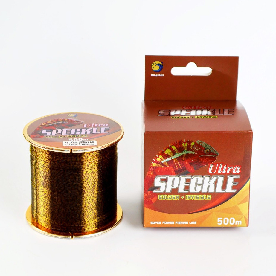 Senar Pancing Golden Speckle Invisible Nilon 500m Ultra Fishing Line Kuat Dan Anti Keriting Senar Pa