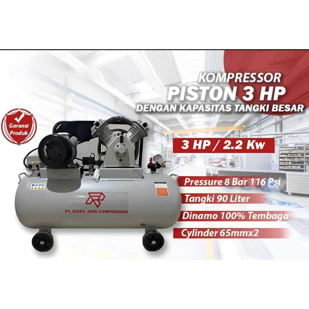 Kompresor Angin 3 HP Compressor udara 2.2 Kw kompresor Piston