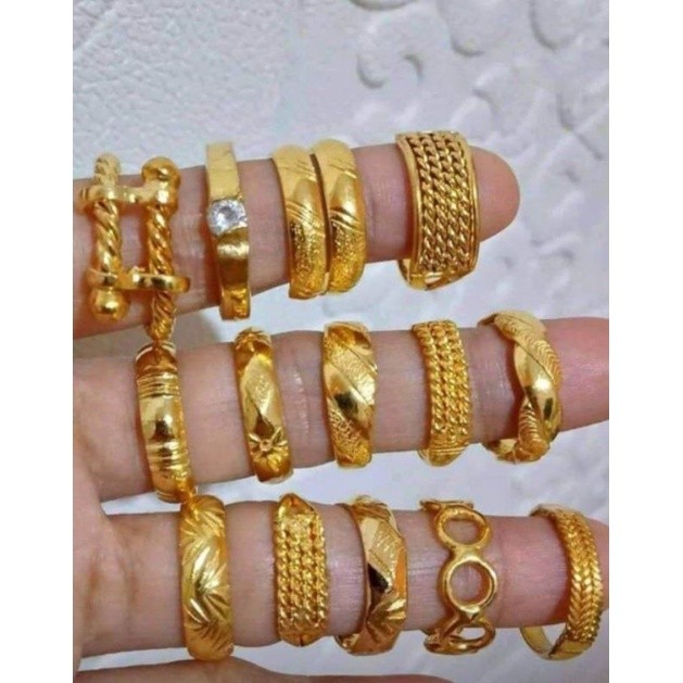 obral cincin Dubai random 24k dari uang koin logam 