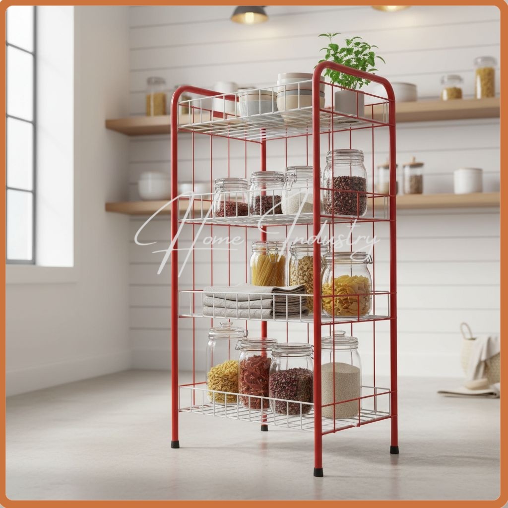 Rak Chiki mini Serbaguna Snack susun 4/Keranjang Jajan/Rak Toko Jualan/Rak Penyimpanan/Rak Display/R