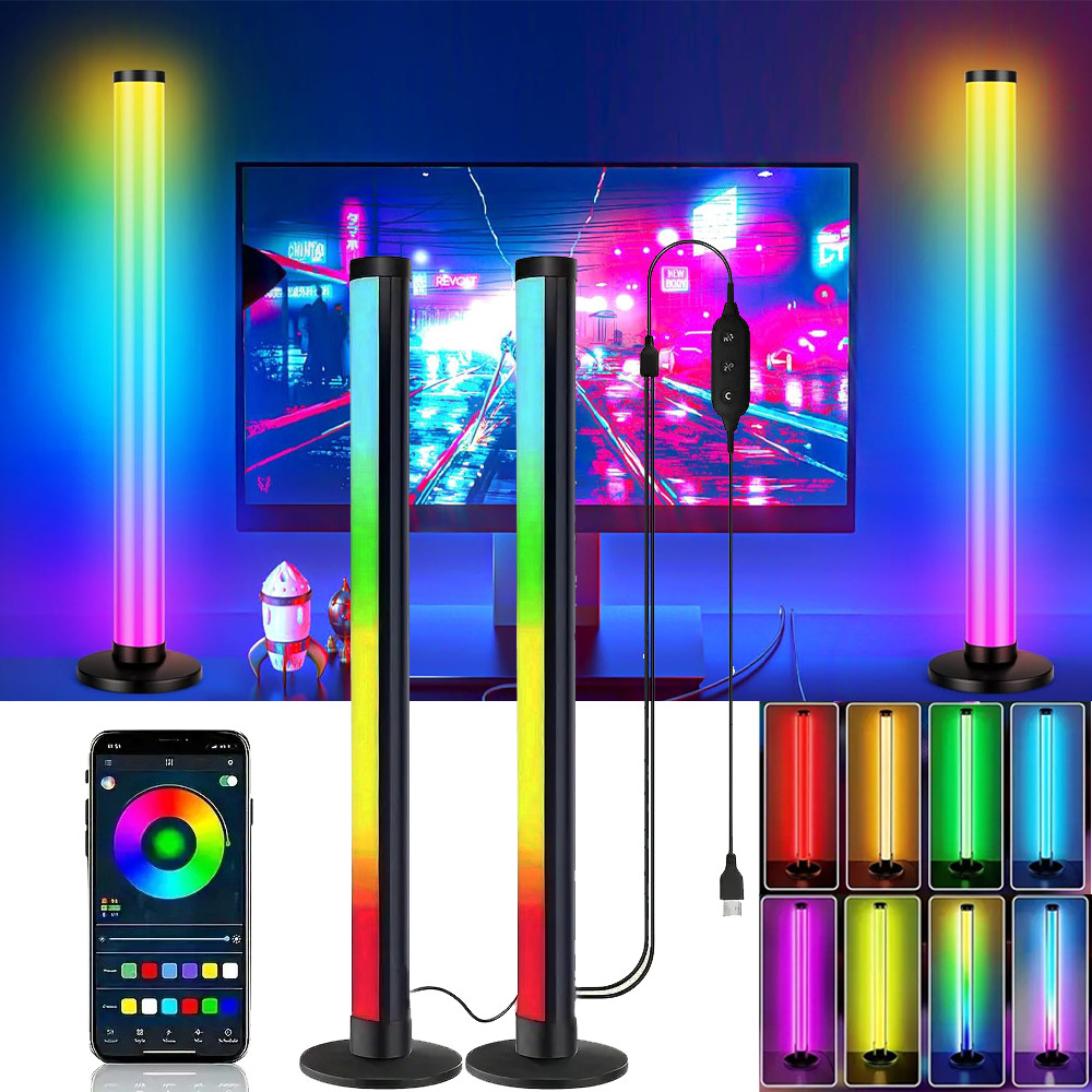 LED Light Bar RGB Color anging Atmosphere Light Strips Music Rhythm Ambient Pickup Lamp Bluetooth Ap