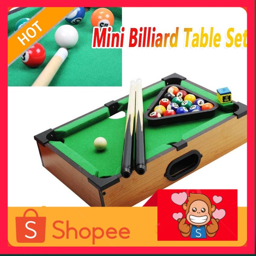 Mini Desktop Pool Billiard Biliar Table Meja Biliar Kecil Mainan Kado Anak