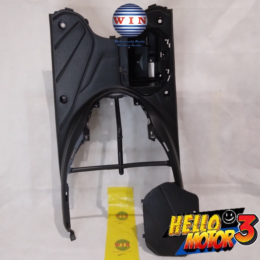 Pijakan Kaki + Tutup Aki Beat Pop 110 2015 2016 2017 2018 | footrest atas WIN | bordes injakan motor