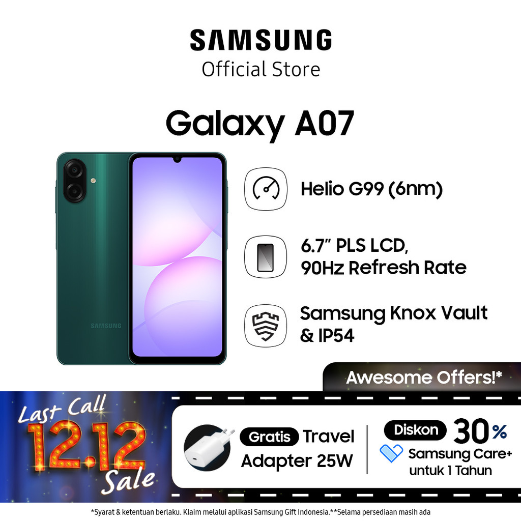 Samsung Galaxy A07 4/128GB - Green
