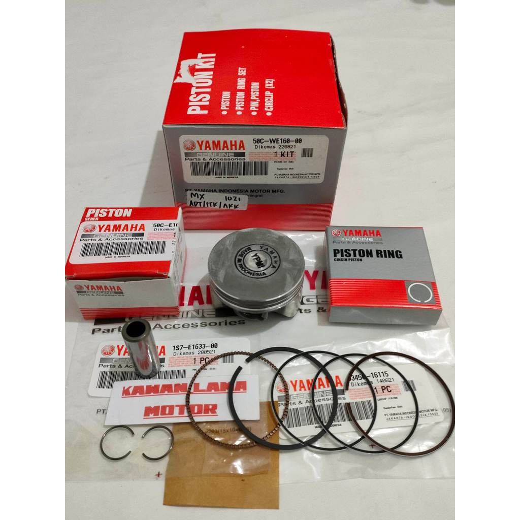 piston kit standar Jupiter MX original  (50c) Jupiter MX New jupiter mx lama old