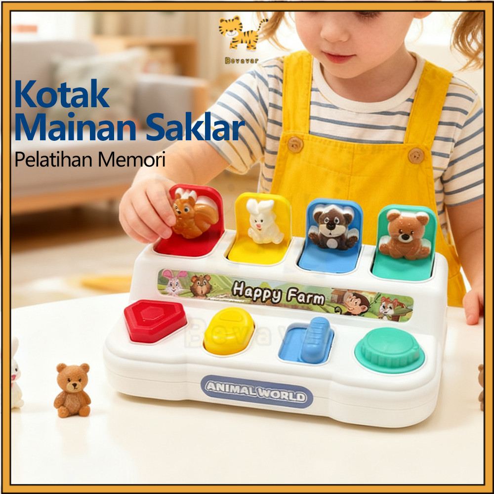 ID Bevavar Pop Up Toys Mainan Edukatif Bayi Early Learning Mainan Cilukba Anak Hide And Seek