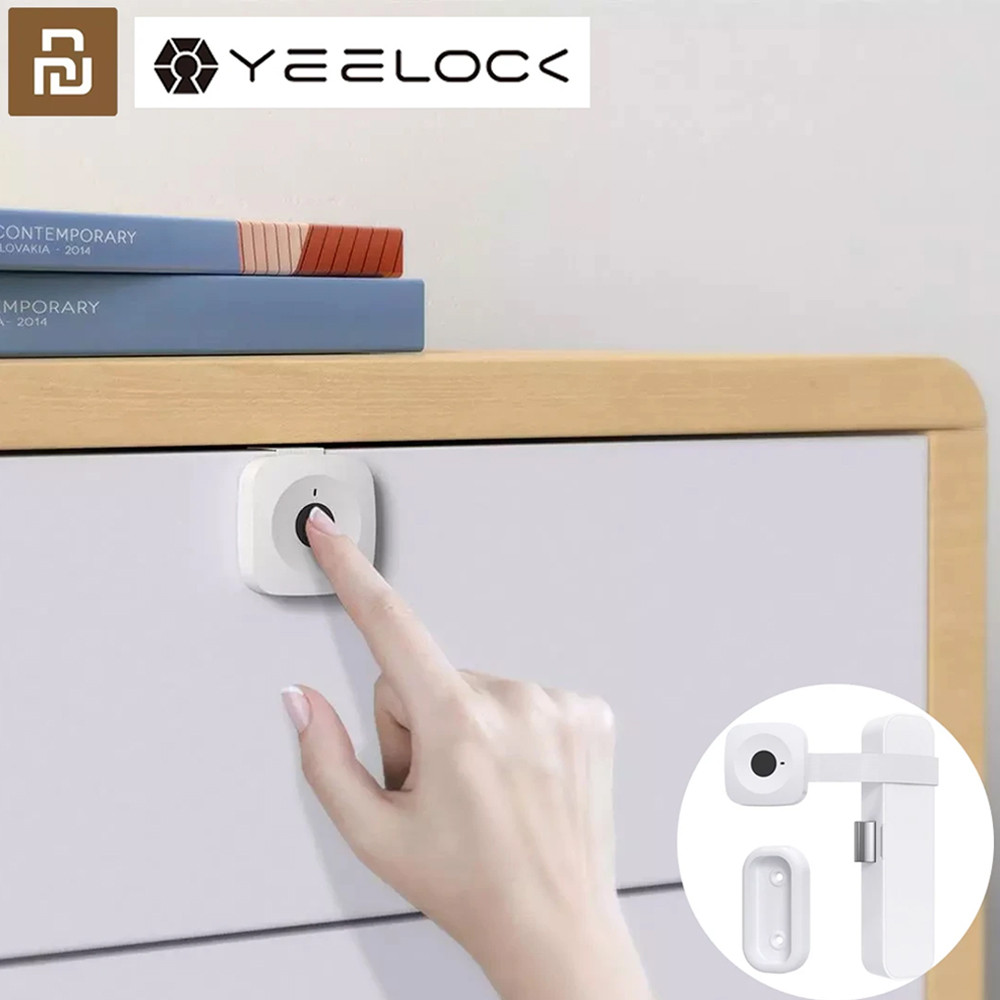 YEELOCK Fingerprint Drawer Lock  Smart Drawer Cabinet Lock Keyless Unlock Anti-Theft ild Safety File
