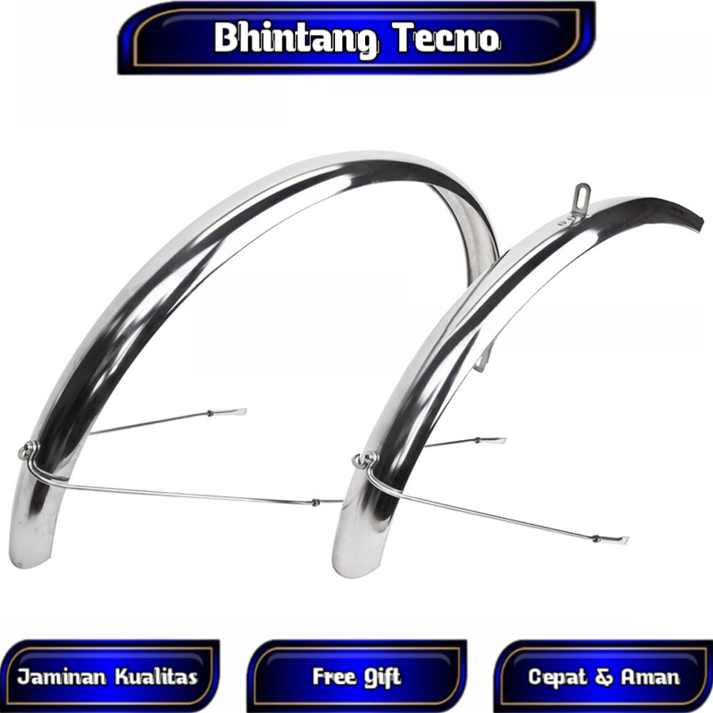 Fender Selebor Spakbor 26" 24" 20" Sepeda MTB Mini CTB Warna Stainless Taiwan | High Quality