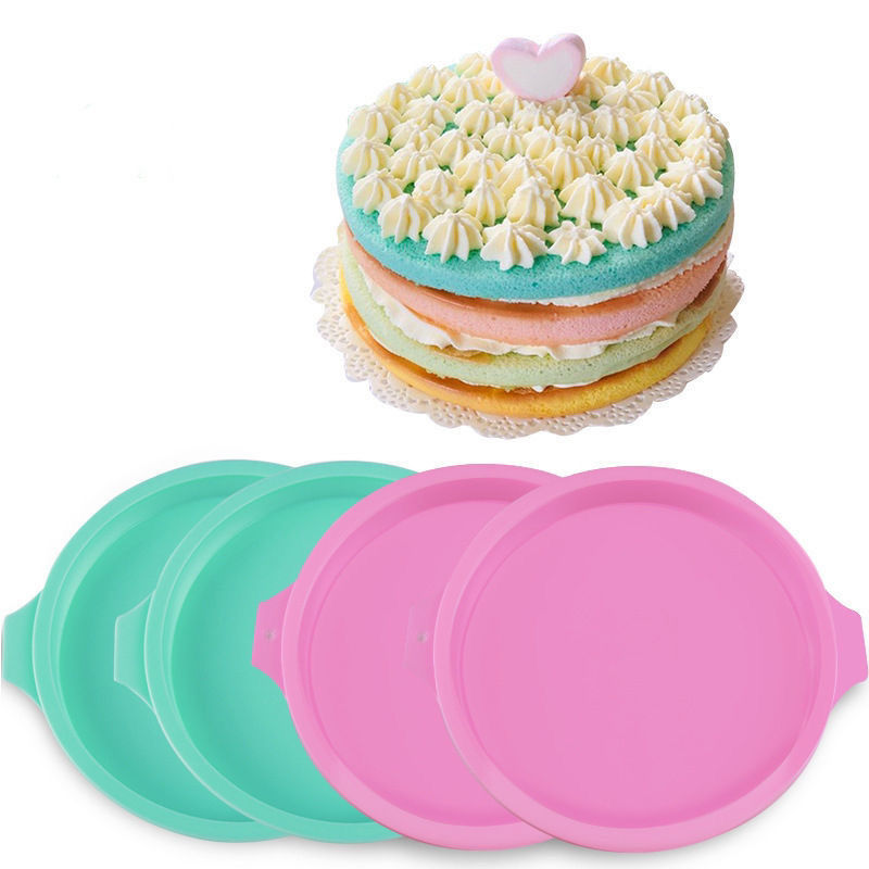 6/8-In Rainbow red velve Cake Slice-Free Layered Cake Baking Accessories Tray iffon Cake Mold Kiten 