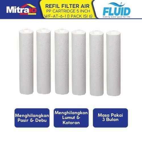 Refil Filter Air 5 Inch Putih - Fluid Kayu
