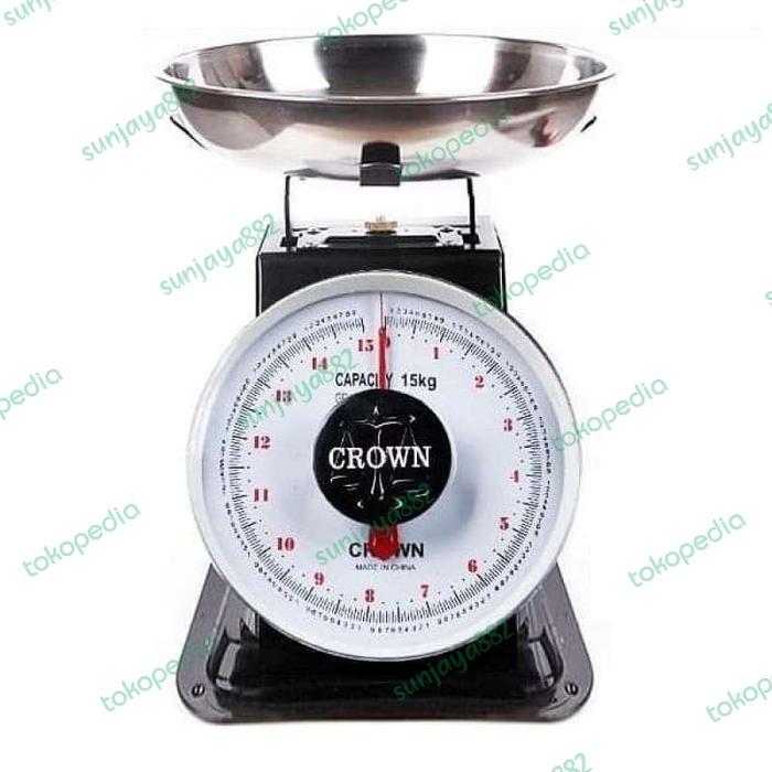TIMBANGAN BUAH CROWN 15KG/20KG TIMBANGAN DUDUK TIMBANGAN SERBA GUNA - 15kg