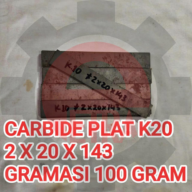 Carbide Strip Plat Carbide 2x20×143