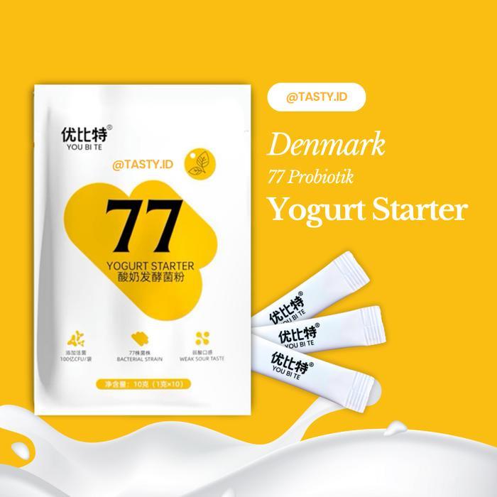 Yogurt Starter / Bibit Yogurt / Biang Yogurt 77 Probiotik Denmark 1 Gram Sachet