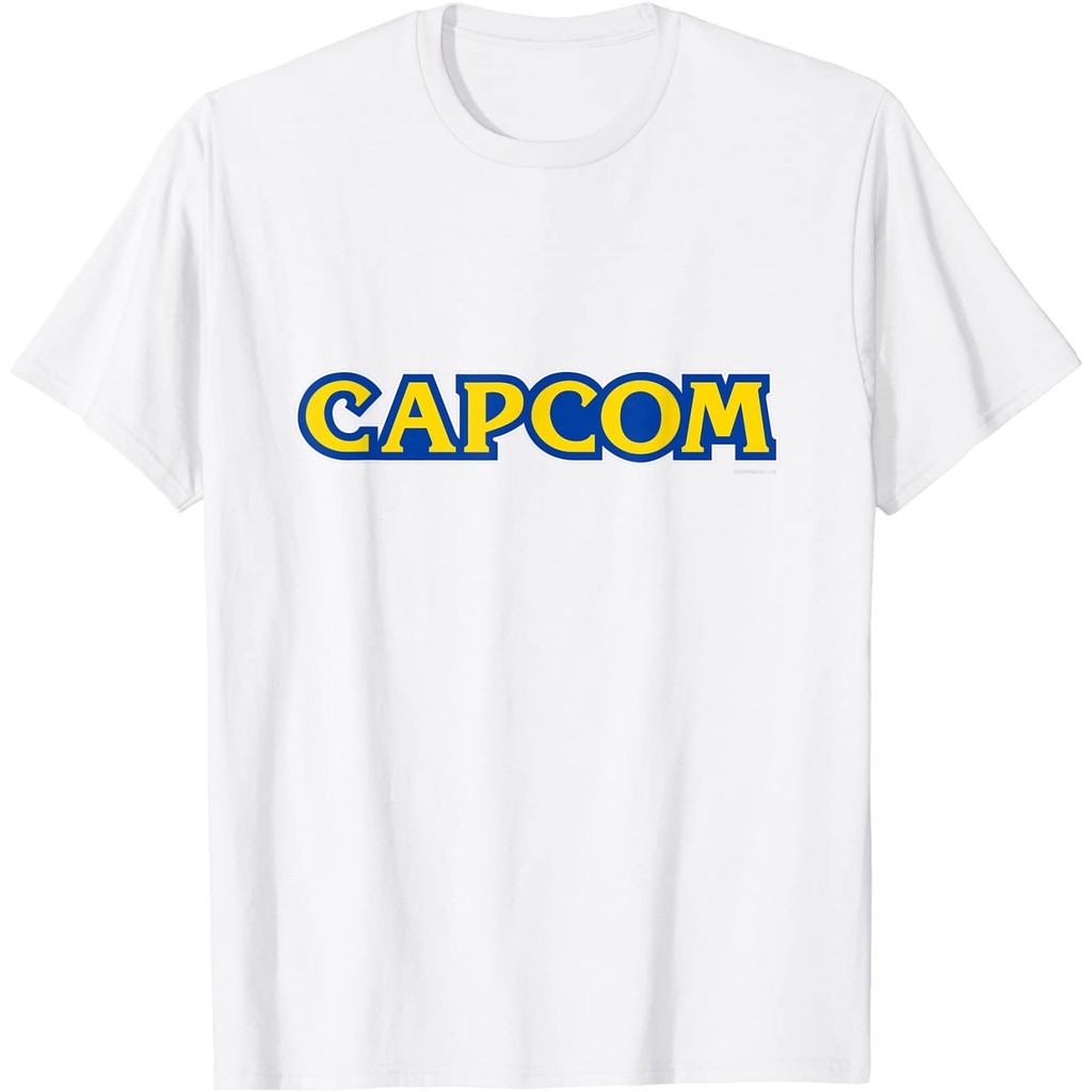 Kaos CAPCOM Logo T-Shirt – Baju Vintage 90s Retro Pria Wanita Unisex Cotton Combed 24s