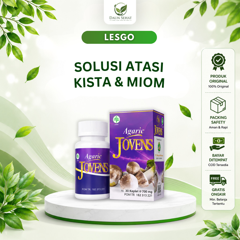 AGARIC Jovens - Obat Kista Miom Kanker Tumor Jamur Dewa - 30 Kaplet
