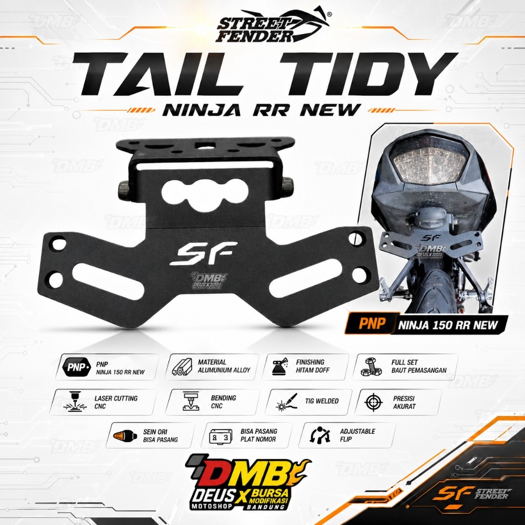 Street Fender Tail Tidy Ninja RR New Undertail Belakang Ninja 150 RR new