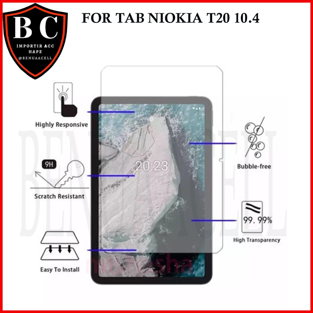 TEMPERED GLASS FOR NOKIA TAB T20 10.4 2021 - ANTI TAB GORES NOKIA T20 - BC1