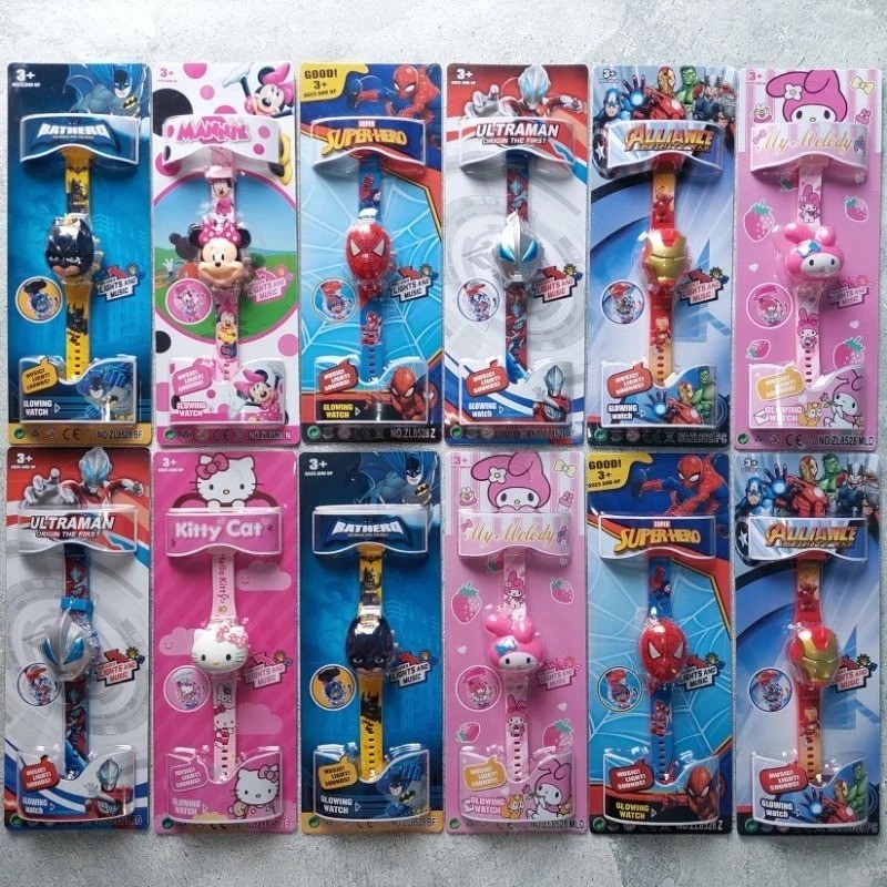 SACA JAM TANGAN ANAK ANAK ROBOT SUPER HERO KARAKTER LUCU DIGITAL MURAH LOL SANRIO