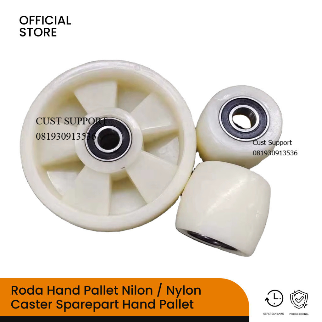 Roda Hand Pallet Nilon / Nylon Caster Sparepart Hand Pallet