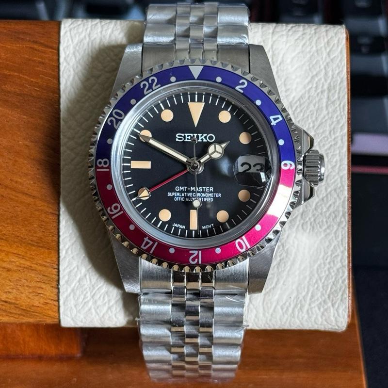 Seiko Pepsi GMT Master Vintage NH34 Automatic