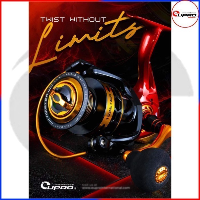 REEL EUPRO TWISTER 3000 4+1BB SPINNING | PWR HANDLE | GALATAMA | KOLAMAN