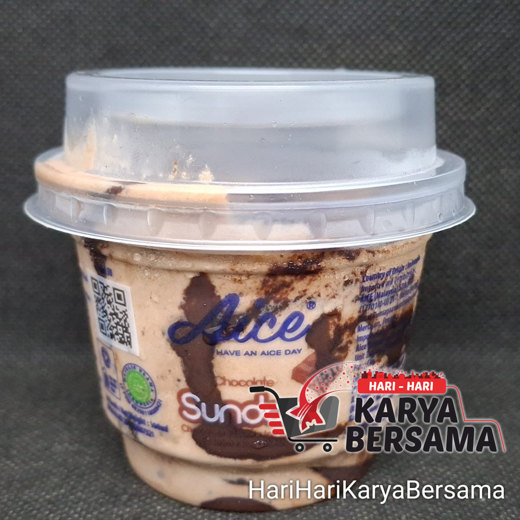 MAKANAN RINGAN BEKU ES KRIM AICE ICE CREAM SUNDAE CHOCOLATE FLAVOR 100ML