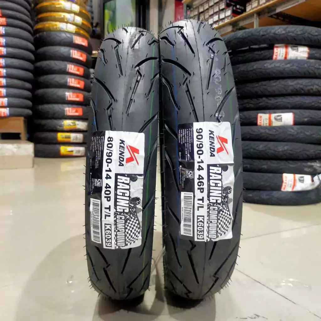 KENDA BAN LUAR 80/90-14 & 90/80-14 SOFT COMPOUND K6039 KENDA RACING TUBELESS