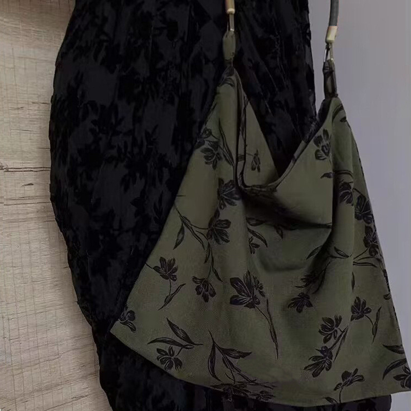 Tas Bahu Cheongsam Gaya Cina Kuno Gaya Cina Baru Tren Nasional/Tas Selempang Bawah Ketiak Anggrek Ti