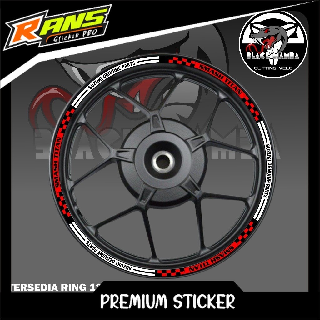 STICKER VELG SMASH  - STIKER LIS LIST VARIASI BAN/VELG SUZUKI SMASH A02