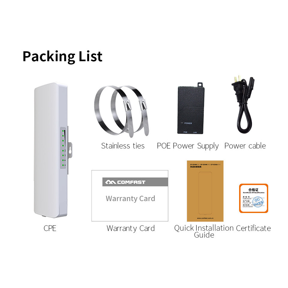 COMFAST 35KM Outdoor WiFi Bridge Long Rang Network Monitoring CPE p to p WIFI Signal Extender Router