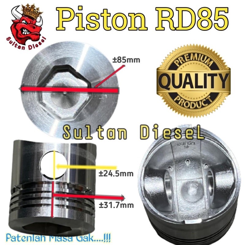 Rd85 piston seher mesin diesel kubota RD 85