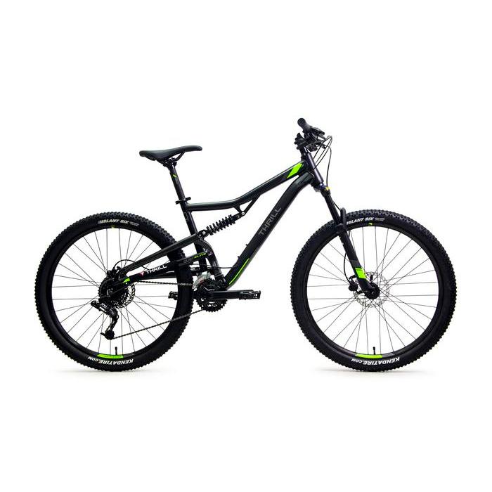 Sepeda Gunung MTB Full Suspension 27.5 Thrill Oust Elite - 17