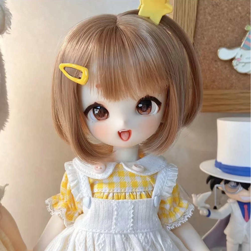 gaoshundoll 1/6 Kitty meow anime face resin Qbaby blythe MDD VOLKS Y makeup practice head for birthd
