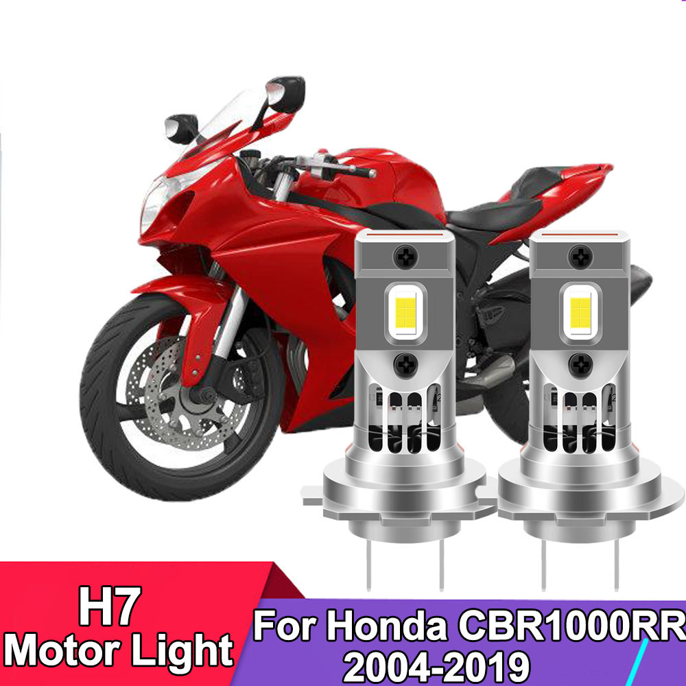 H7 Motorcycle 120W White 20000lm LED Headlight Bulbs 6000k Canbus For Honda CBR1000RR 2004-2019 Moto