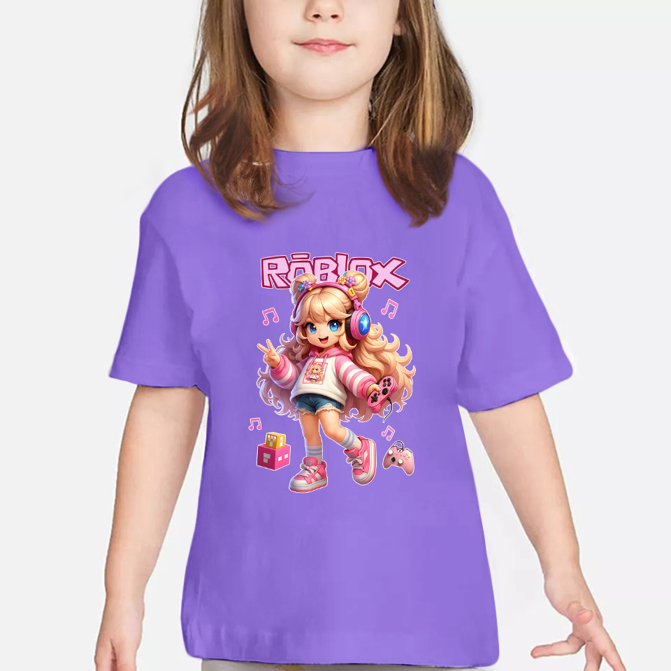 baju kaos anak perempuan motif roblox girls atasan fashion viral