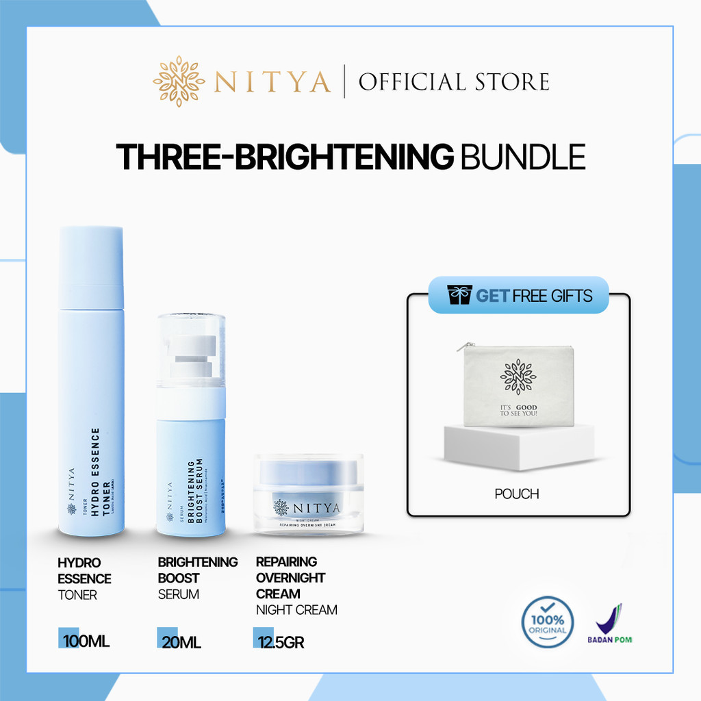 (NOT FOR SALE) - NITYA - 3in1 Bundle Fresh, Boost and Glow In The Night | Hydro Essence Toner I Brig