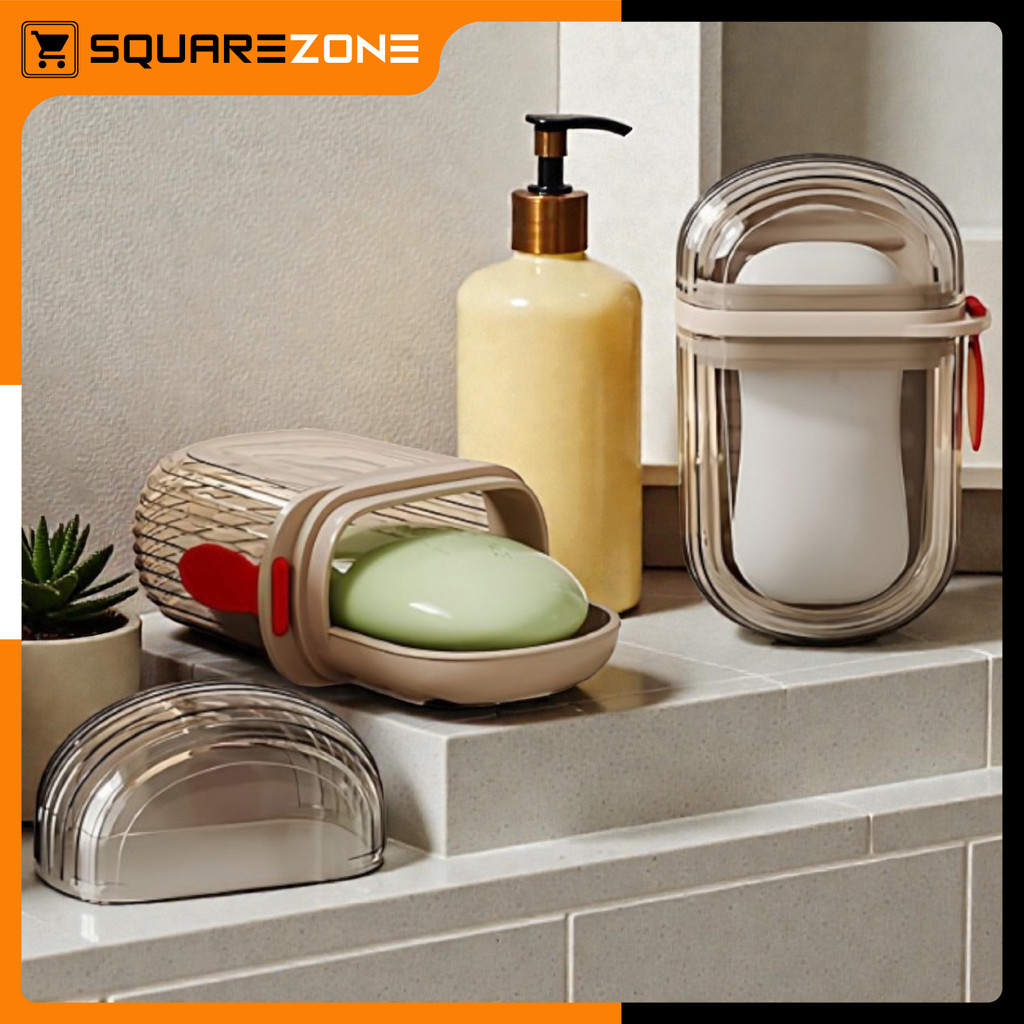 Tempat Sabun Batang Travel Soap Dispenser Anti Tumpah HM1131