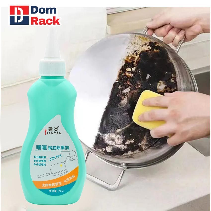 DOM RACK 150G Pembersih Kerak Panci - Penghilang kerak Hitam Pantat Panci - Pembersih Panci Gosong -