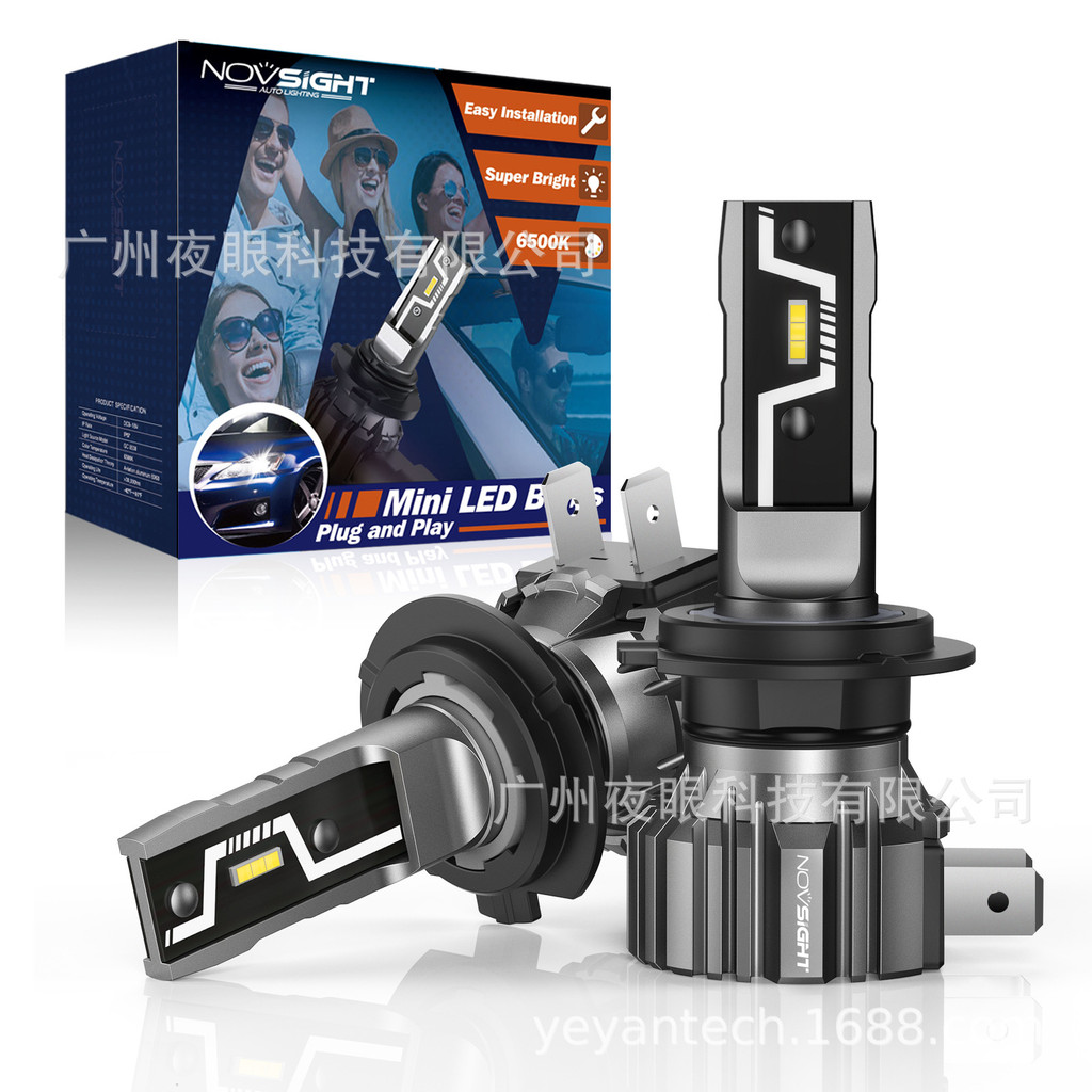 Lampu Mobil Lampu Mobil LED NOVSIGHT Penjualan Panas Lintas Batas Baru Bohlam Universal Lampu Depan 