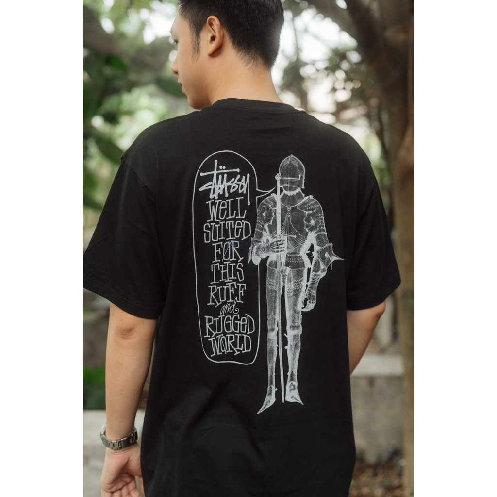 Ramadhan - COD Kaos Stussy Well Suited Tee Black Original / Baju Kaos Stussy  T-shirt pria Unisex Br