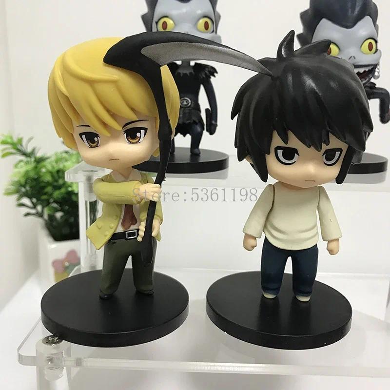 10cm Death Note Anime Figure 1200# L Lawliet 1160# Yagami Light Action Figure Death Note L Ryuuku Ry