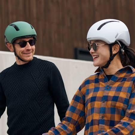 HELM SEPEDA HJC HELMET CALIDO URBAN MATT GLOSSY OLIVE ORIGINAL - M