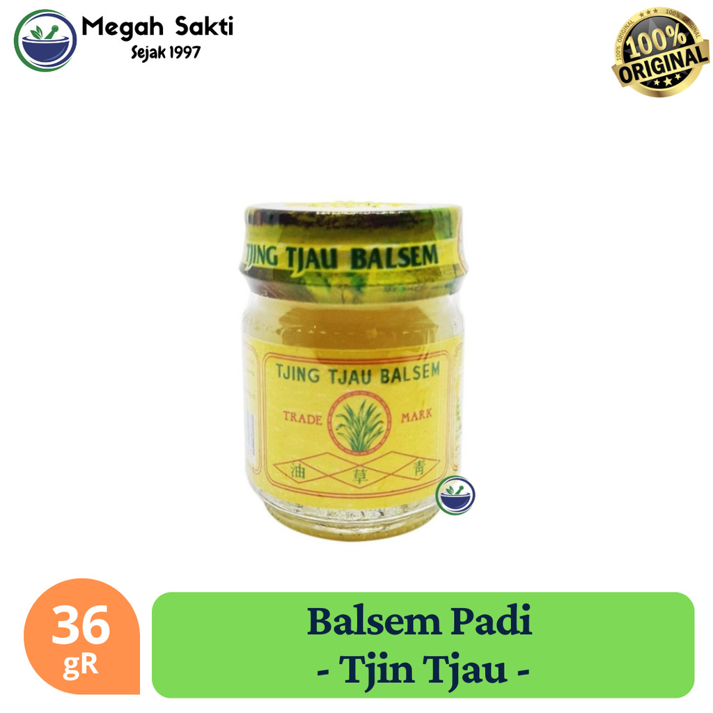 Megah Sakti - Balsem Cap Padi / Tjin Tjau Balsem 36 Gr - Pereda Nyeri Otot Dan Sendi