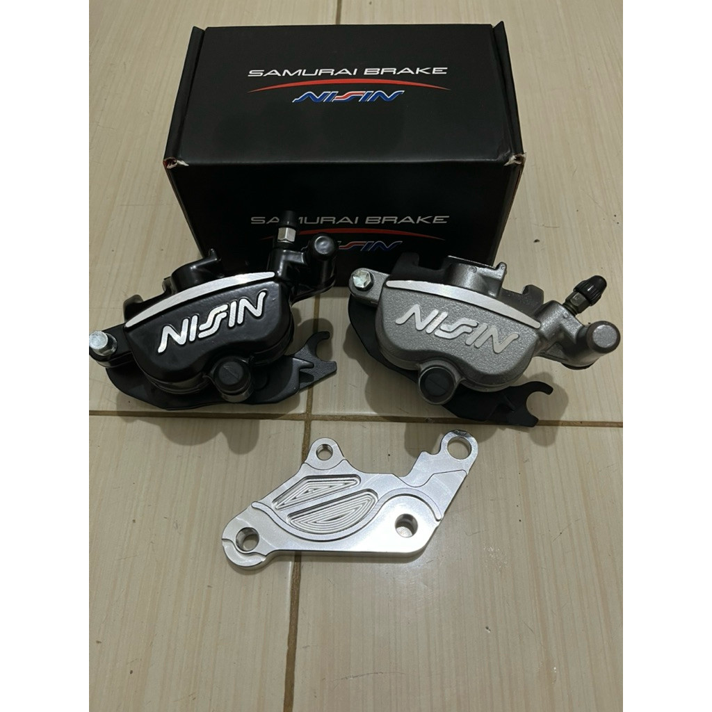 Paket Kaliper Nissin Samurai Brake 2 Piston Jupiter z , Fizr , Vega Lama 300mm