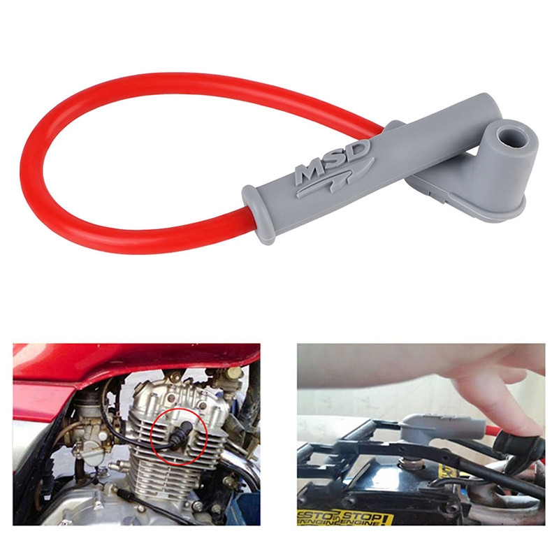 Ultimate Motorcycle Ignition Coil Booster and Spark Plug Cap with MSD Booster Wire