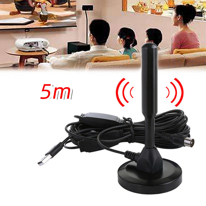 5M Portable HD TV Antenna / Digital Antena TV /  Indoor Outdoor TV Antenna