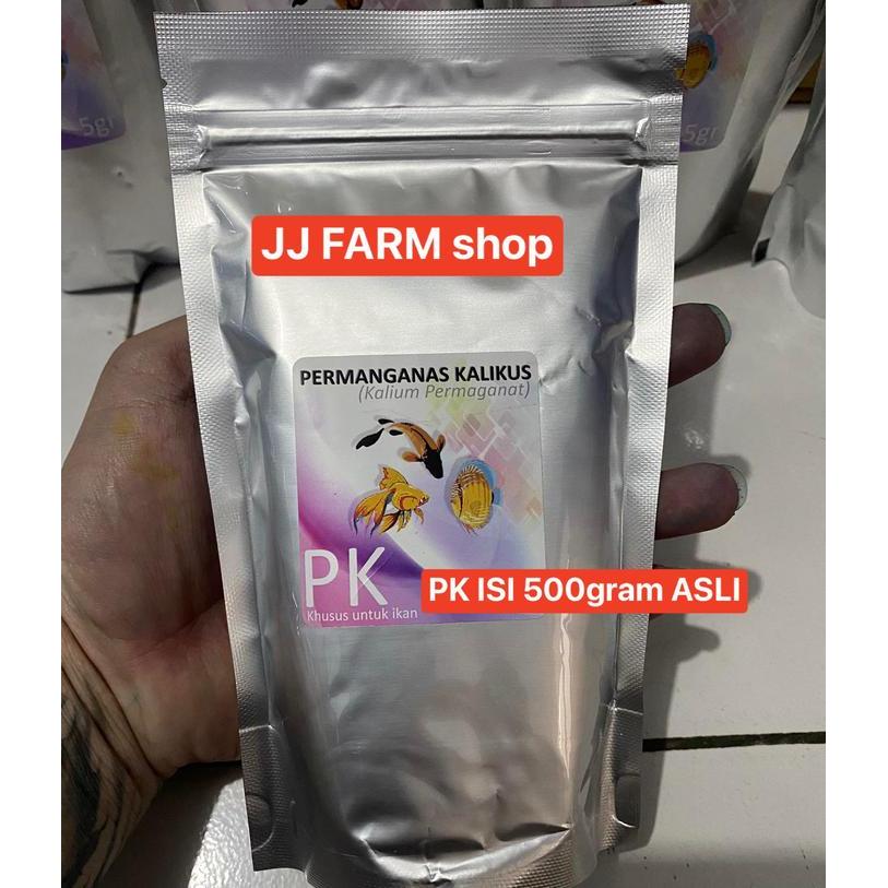 PK KHUSUS OBAT IKAN 500gr & 1KG PERMANGANAS hias koi koki louhan ASLI - PK 500gram