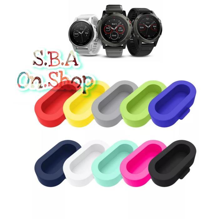 Anti Dust Debu Air Port Cover Charger Garmin Fenix 8 7 6 5 5s 5x Plus Tutup Cas Jam Epix Approach Fo