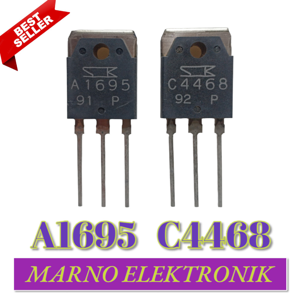 TRANSISTOR TR A1695 C4468 TR POWER A 1695 C 4468 TRANSISTOR FINAL AUDIO ASLI ORIGINAL ORI