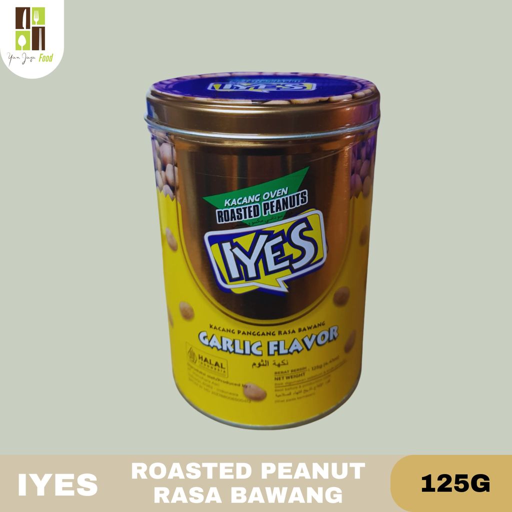 Iyes Festive Roasted Peanut 125g - 1PCS / Rasa Bawang / Kacang Oven / Kacang Panggang Rasa Bawang / 